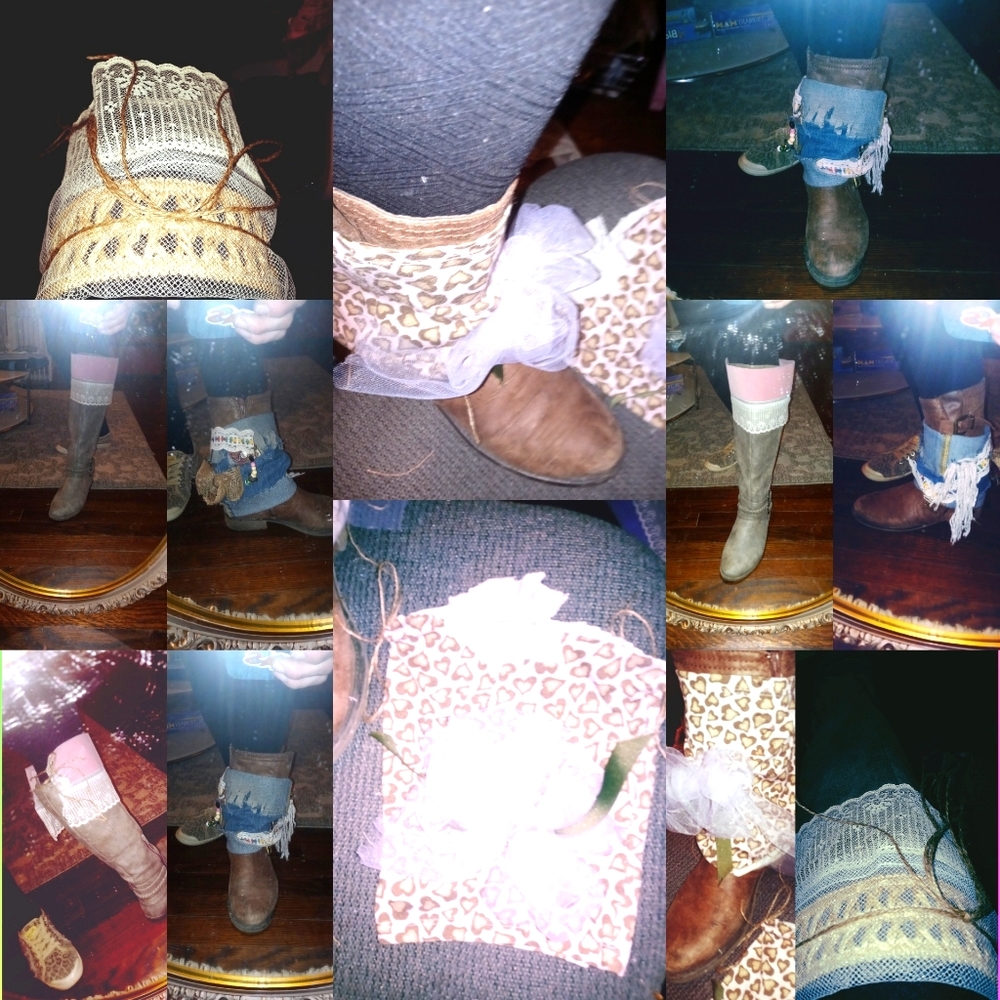 Boho boot cuffs